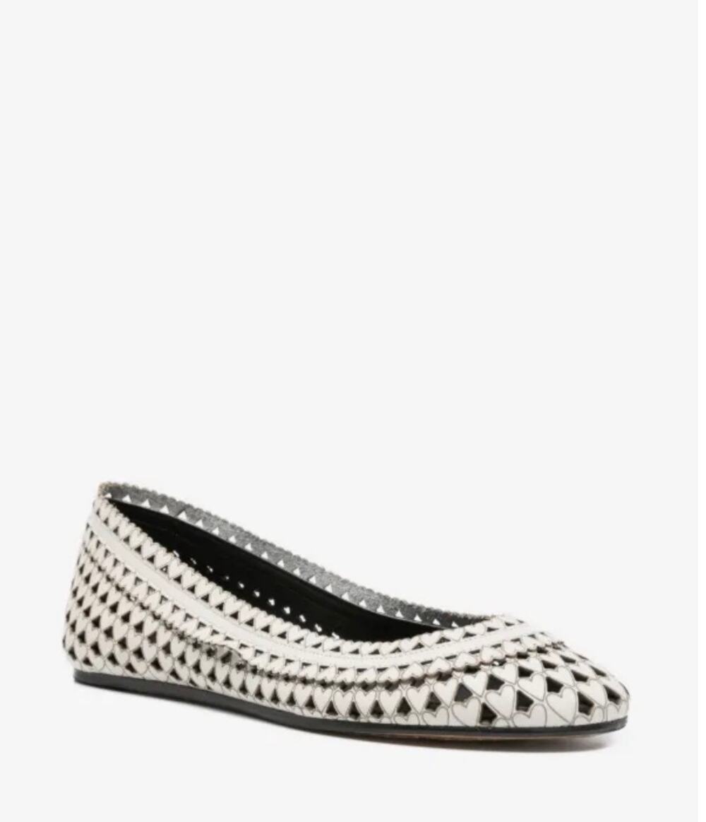 Isabel Marant Belni Ballet Flats in Chalk 37